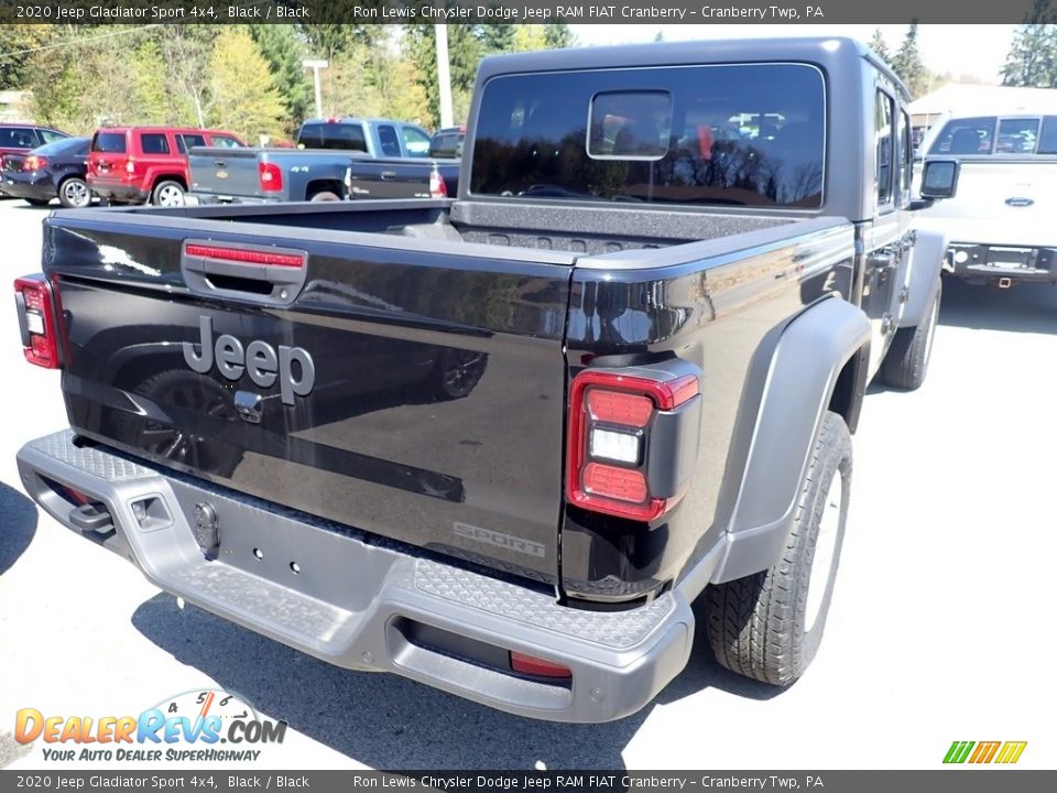 2020 Jeep Gladiator Sport 4x4 Black / Black Photo #6