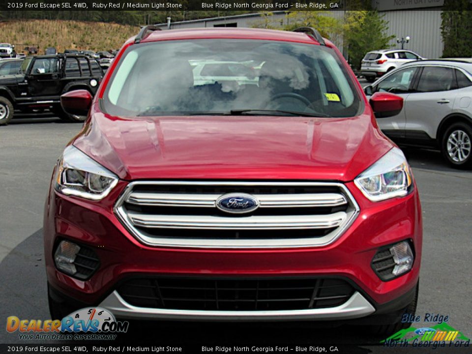 2019 Ford Escape SEL 4WD Ruby Red / Medium Light Stone Photo #8
