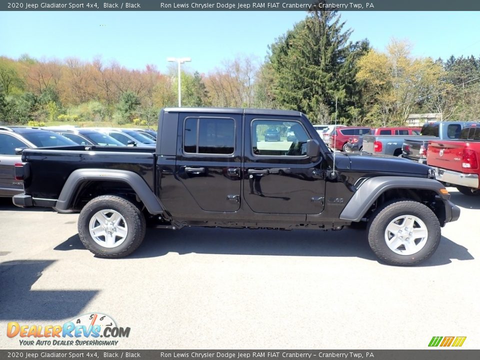 2020 Jeep Gladiator Sport 4x4 Black / Black Photo #7