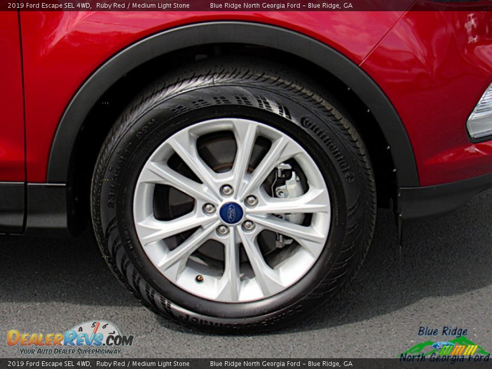 2019 Ford Escape SEL 4WD Ruby Red / Medium Light Stone Photo #9