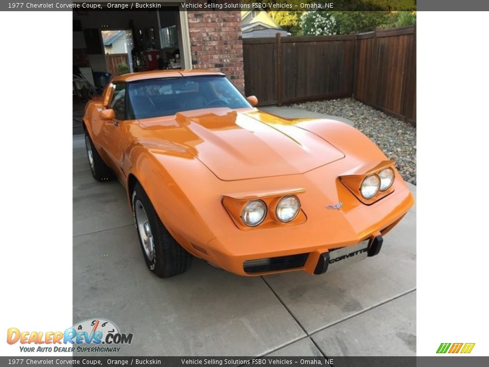 1977 Chevrolet Corvette Coupe Orange / Buckskin Photo #1