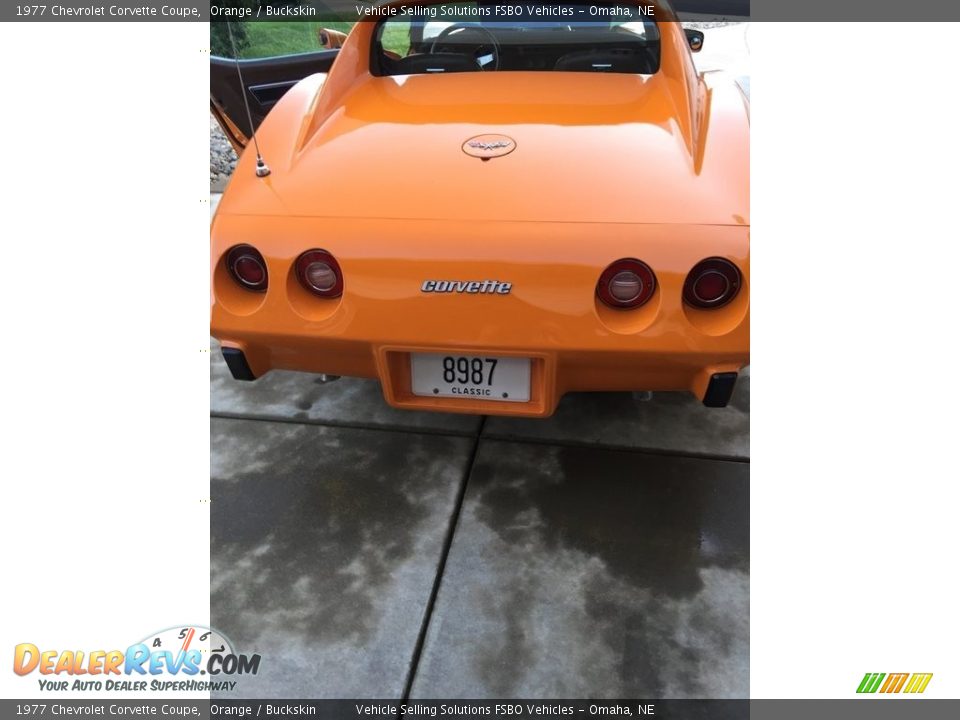 1977 Chevrolet Corvette Coupe Orange / Buckskin Photo #10