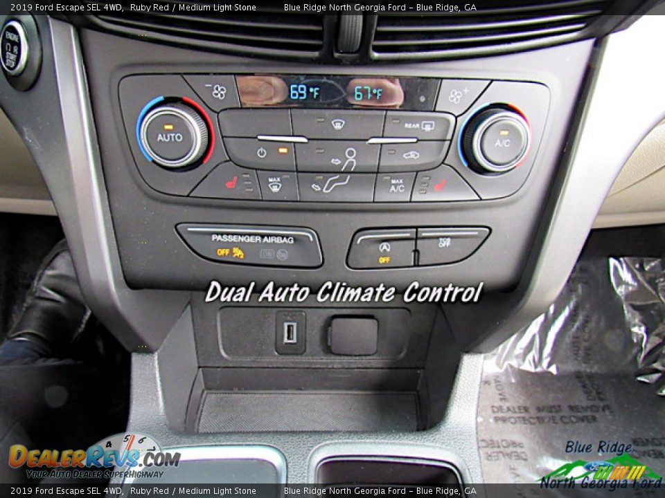 2019 Ford Escape SEL 4WD Ruby Red / Medium Light Stone Photo #22