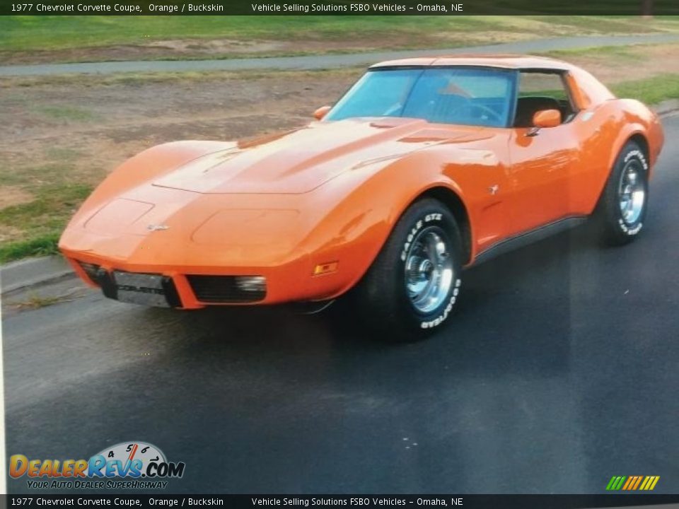 1977 Chevrolet Corvette Coupe Orange / Buckskin Photo #12