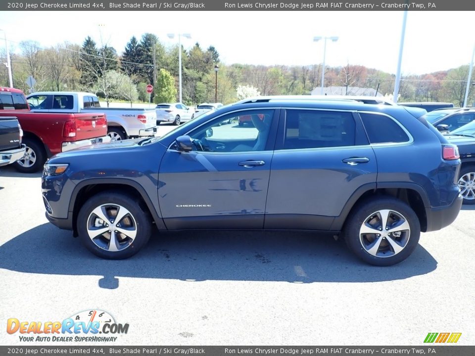 2020 Jeep Cherokee Limited 4x4 Blue Shade Pearl / Ski Gray/Black Photo #2