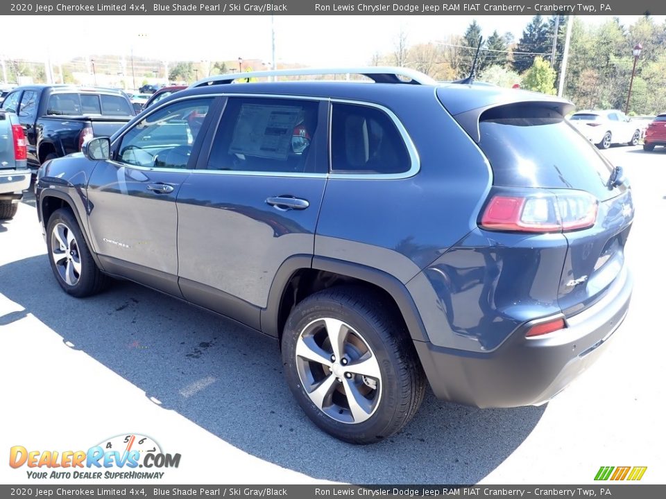 2020 Jeep Cherokee Limited 4x4 Blue Shade Pearl / Ski Gray/Black Photo #3