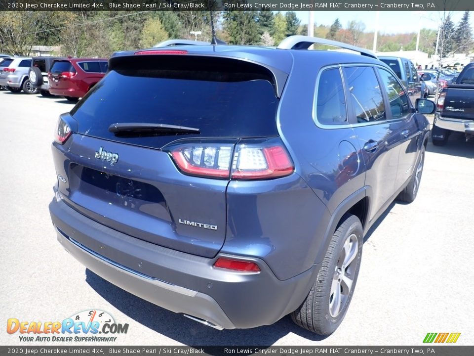 2020 Jeep Cherokee Limited 4x4 Blue Shade Pearl / Ski Gray/Black Photo #5