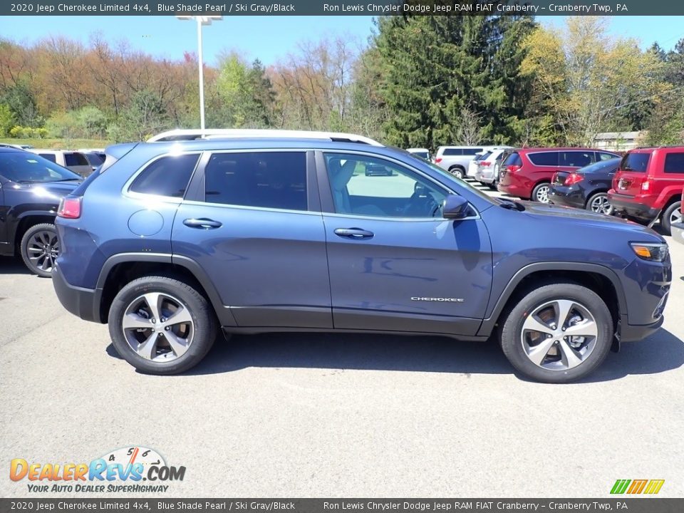 2020 Jeep Cherokee Limited 4x4 Blue Shade Pearl / Ski Gray/Black Photo #6