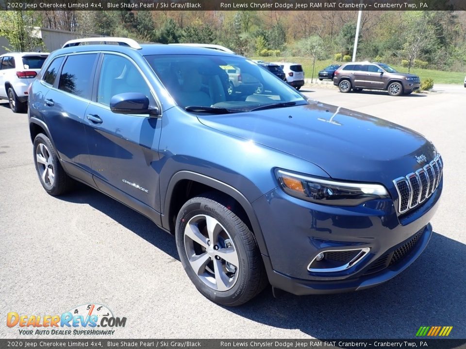 2020 Jeep Cherokee Limited 4x4 Blue Shade Pearl / Ski Gray/Black Photo #7