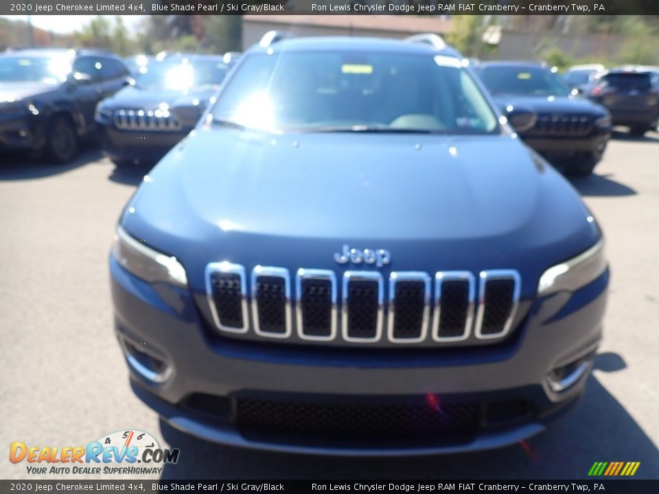 2020 Jeep Cherokee Limited 4x4 Blue Shade Pearl / Ski Gray/Black Photo #8