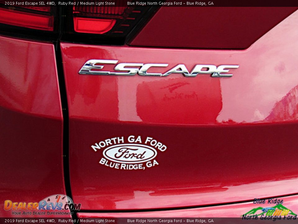 2019 Ford Escape SEL 4WD Ruby Red / Medium Light Stone Photo #34
