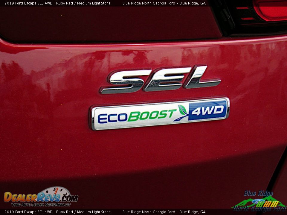 2019 Ford Escape SEL 4WD Ruby Red / Medium Light Stone Photo #35