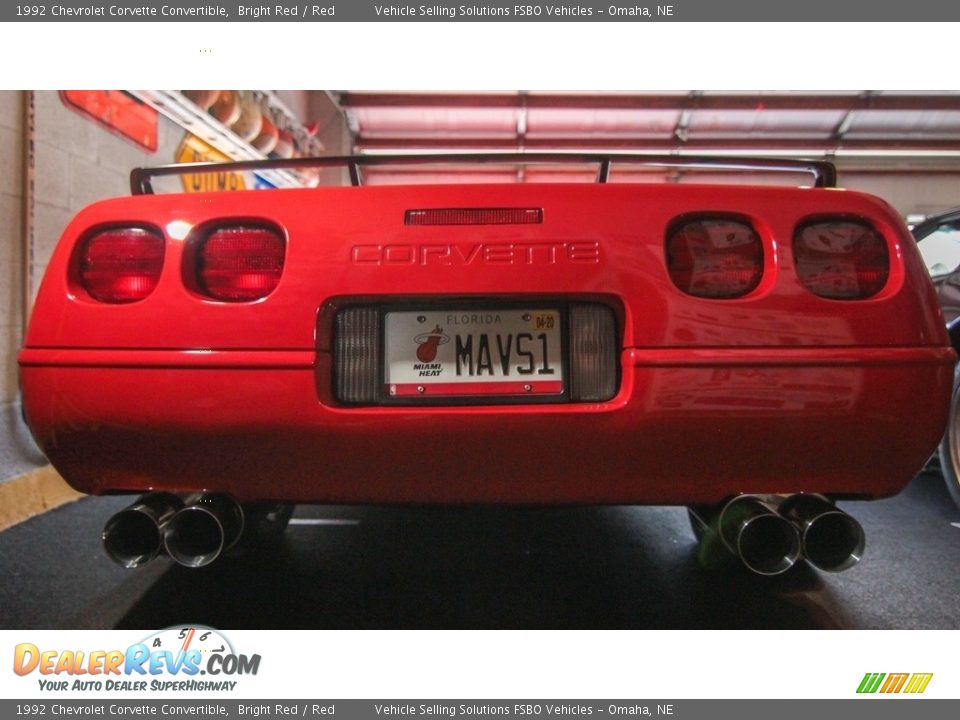 1992 Chevrolet Corvette Convertible Bright Red / Red Photo #11