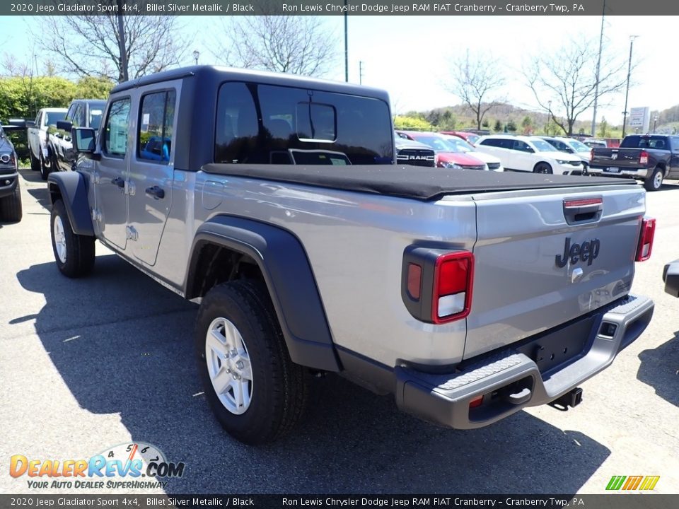 2020 Jeep Gladiator Sport 4x4 Billet Silver Metallic / Black Photo #4