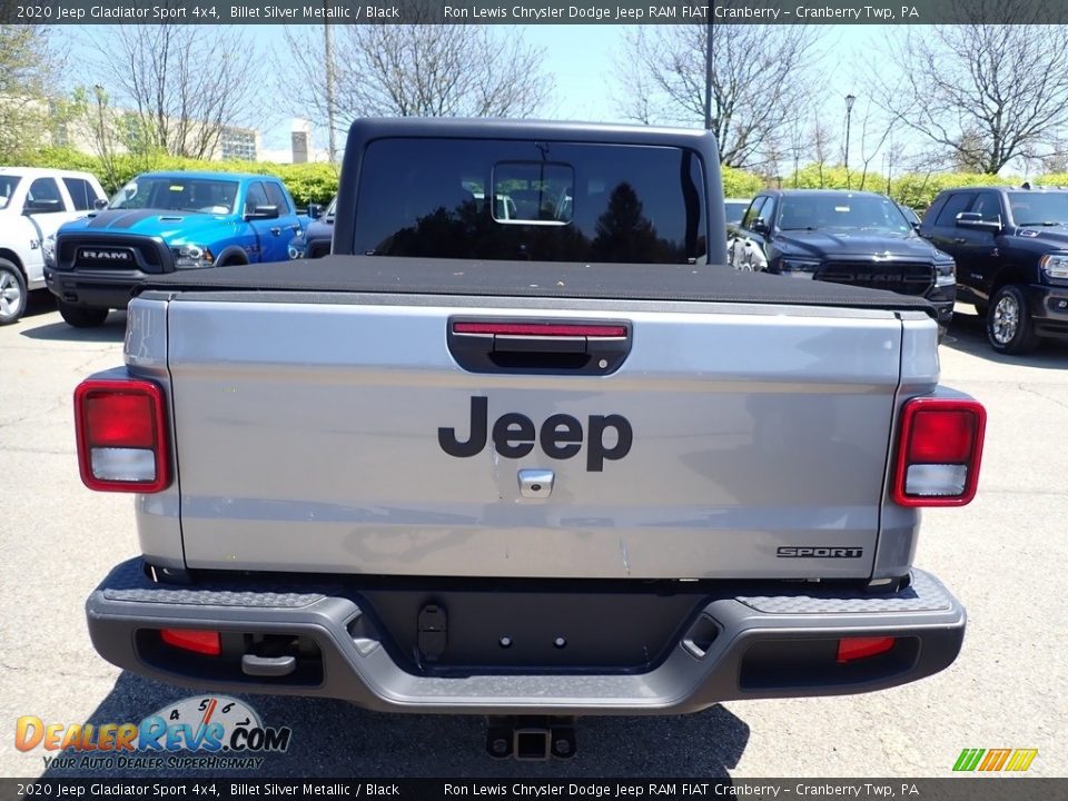 2020 Jeep Gladiator Sport 4x4 Billet Silver Metallic / Black Photo #5