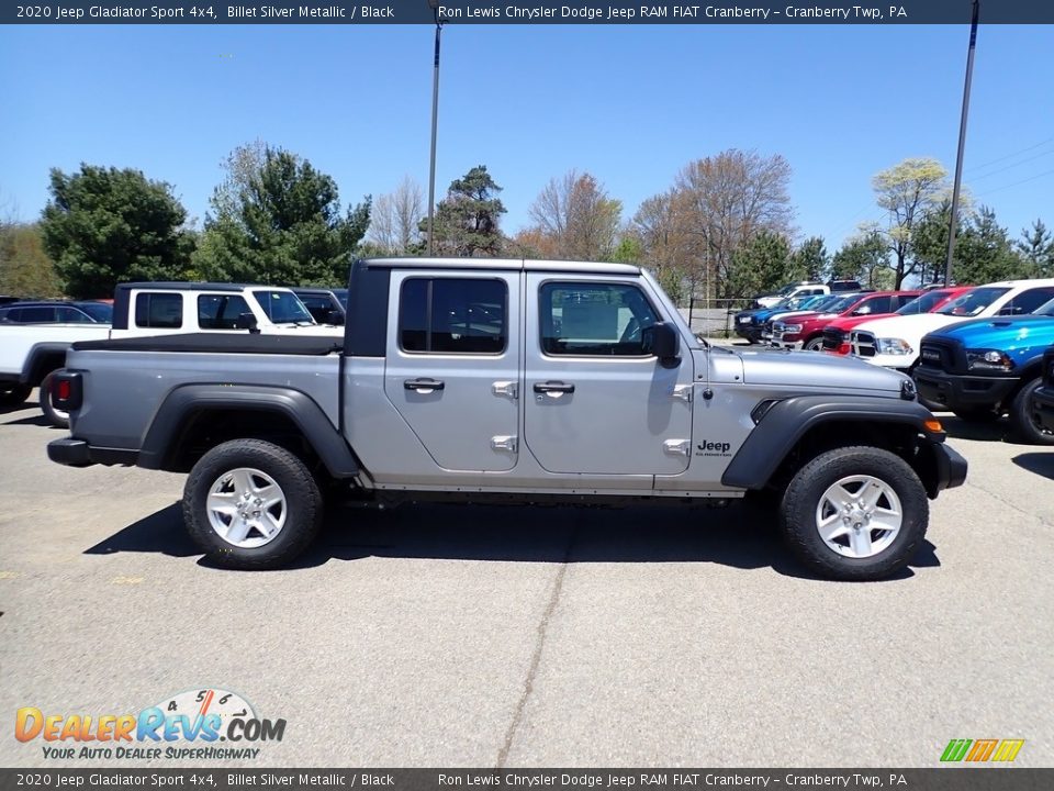 2020 Jeep Gladiator Sport 4x4 Billet Silver Metallic / Black Photo #7