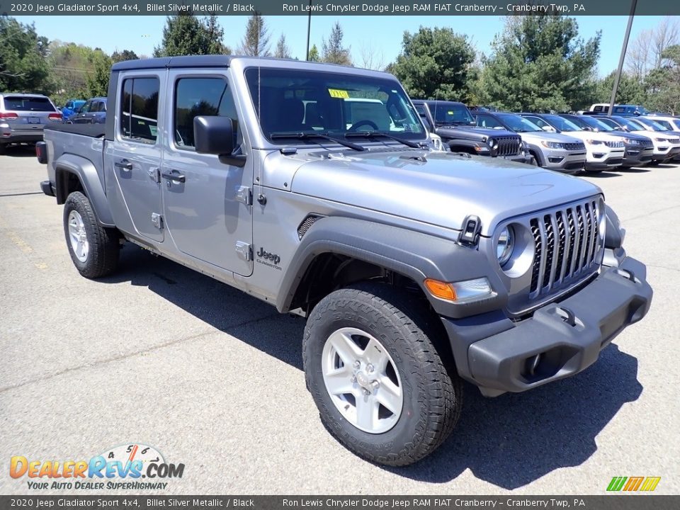 2020 Jeep Gladiator Sport 4x4 Billet Silver Metallic / Black Photo #8