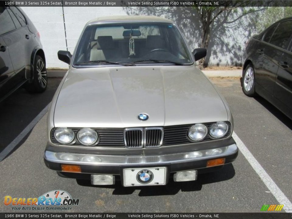 1986 BMW 3 Series 325e Sedan Bronzit Beige Metallic / Beige Photo #1