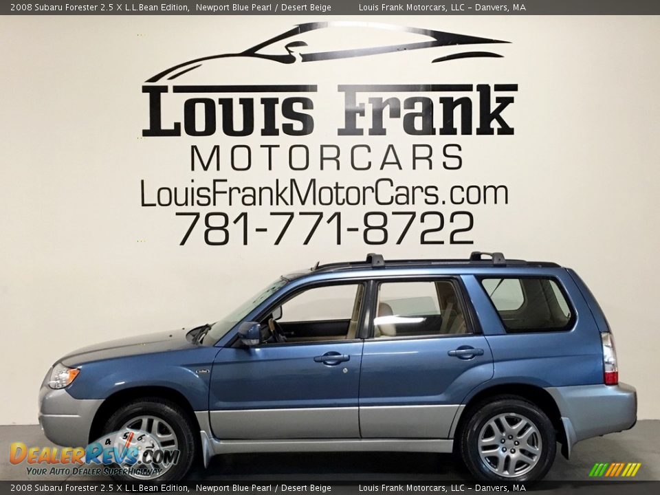 2008 Subaru Forester 2.5 X L.L.Bean Edition Newport Blue Pearl / Desert Beige Photo #1