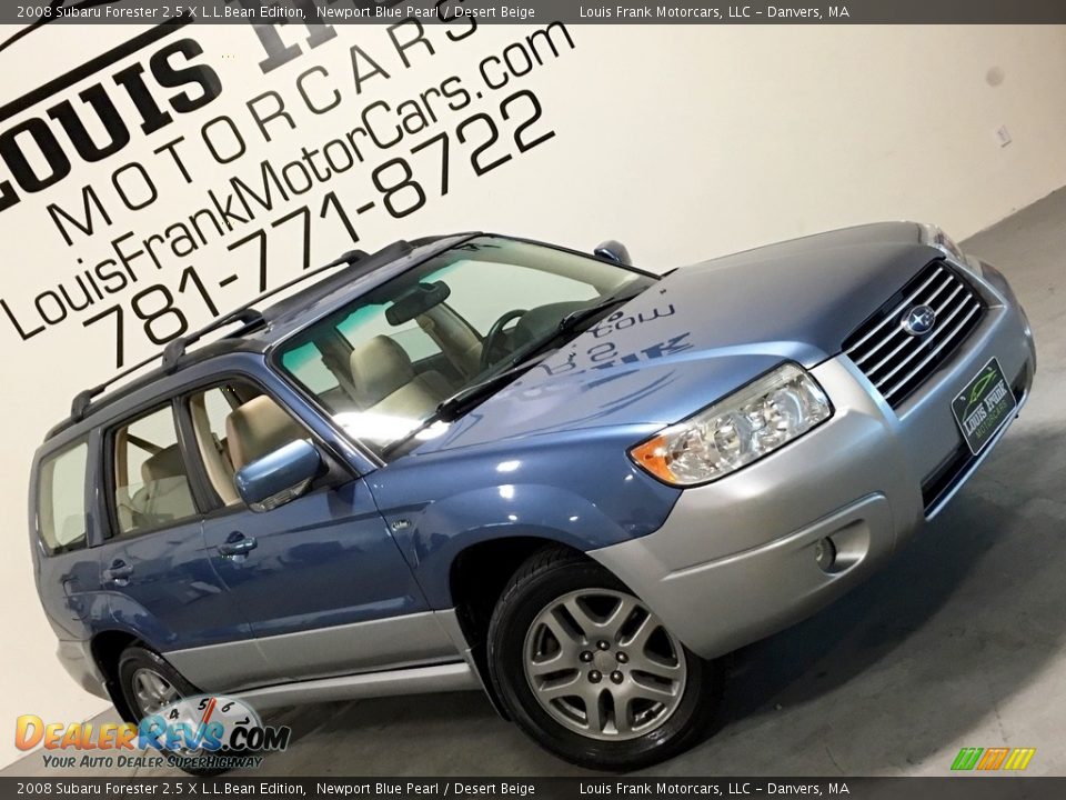 2008 Subaru Forester 2.5 X L.L.Bean Edition Newport Blue Pearl / Desert Beige Photo #2