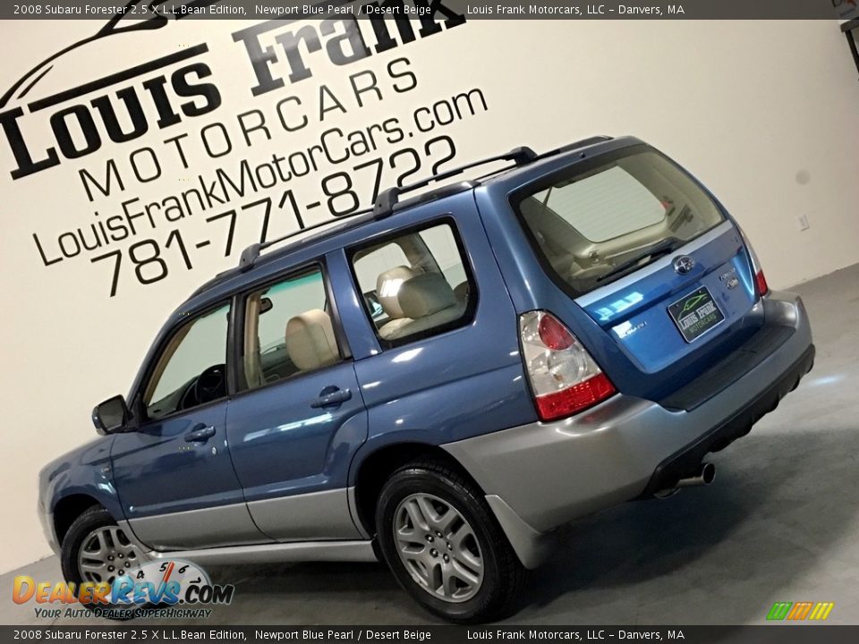 2008 Subaru Forester 2.5 X L.L.Bean Edition Newport Blue Pearl / Desert Beige Photo #3