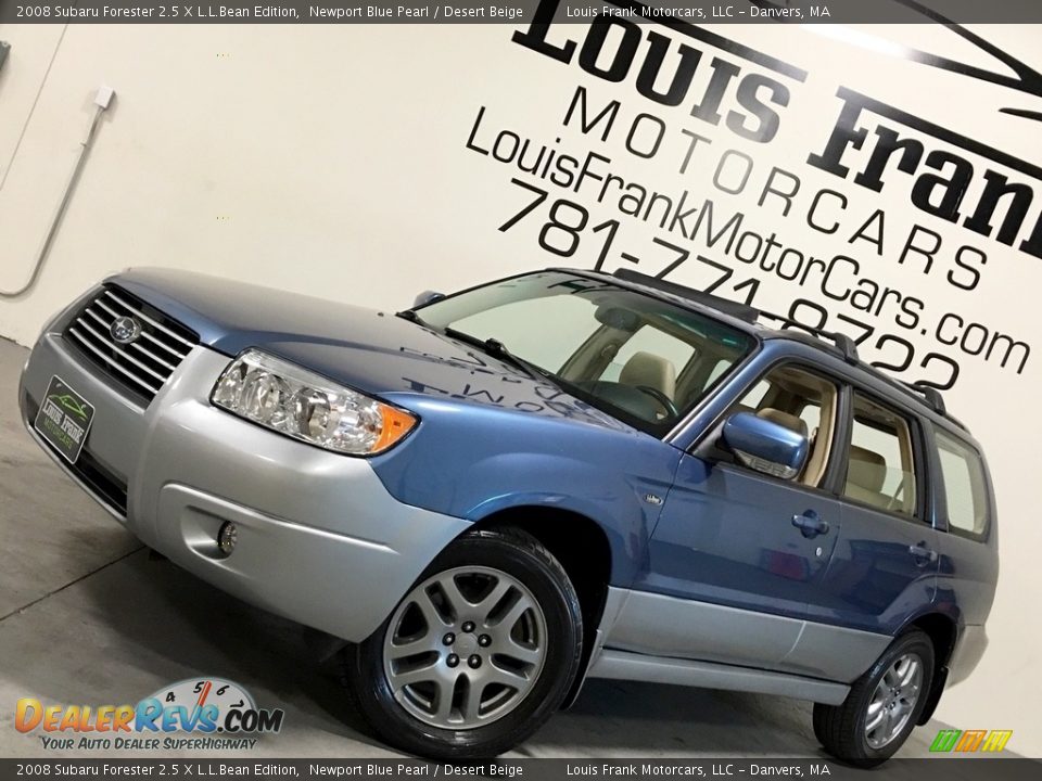 2008 Subaru Forester 2.5 X L.L.Bean Edition Newport Blue Pearl / Desert Beige Photo #4