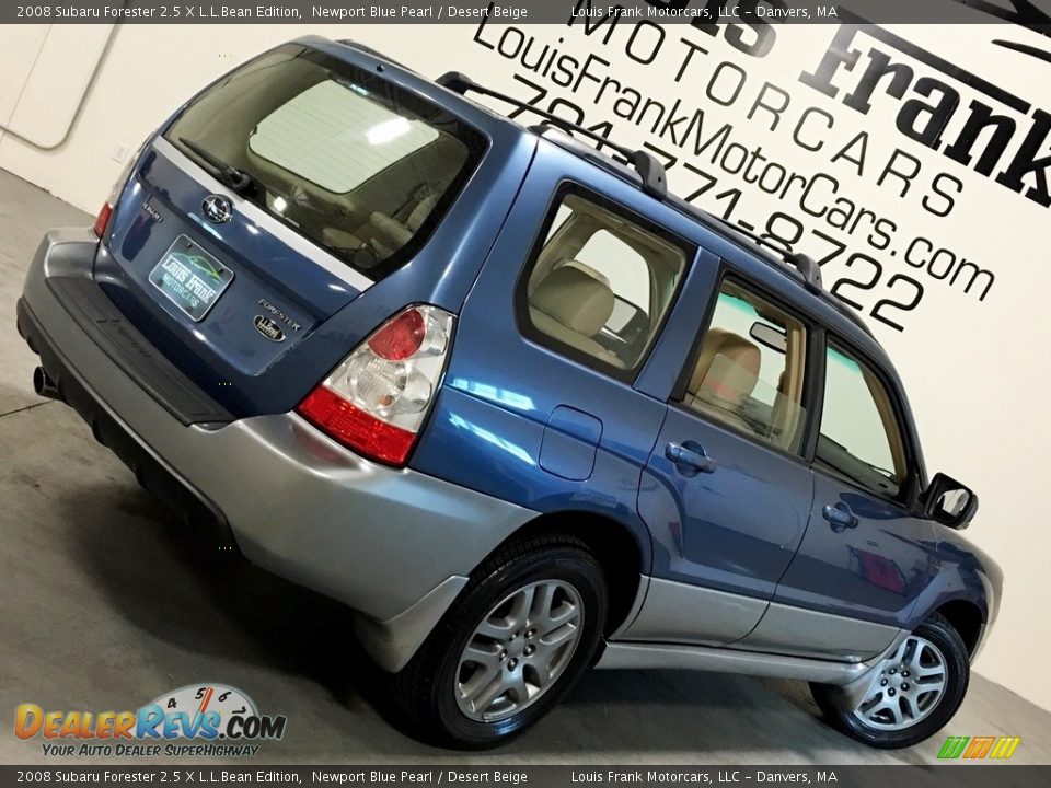 2008 Subaru Forester 2.5 X L.L.Bean Edition Newport Blue Pearl / Desert Beige Photo #5