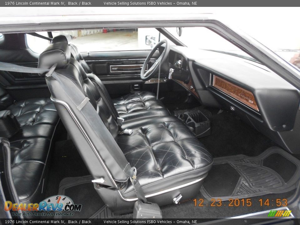 Black Interior - 1976 Lincoln Continental Mark IV Photo #3