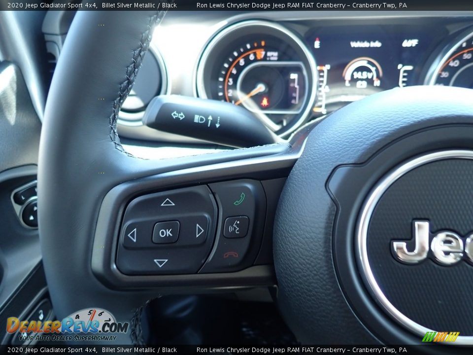 2020 Jeep Gladiator Sport 4x4 Billet Silver Metallic / Black Photo #19