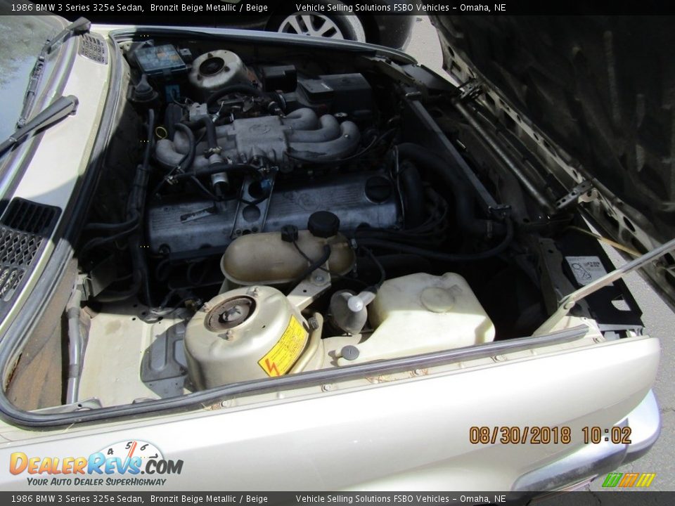 1986 BMW 3 Series 325e Sedan 2.7 Liter SOHC 12-Valve M20 Inline 6 Cylinder Engine Photo #10