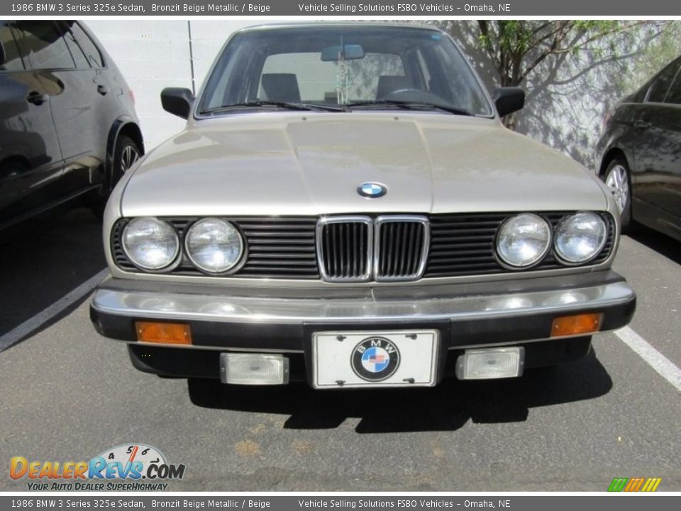 1986 BMW 3 Series 325e Sedan Bronzit Beige Metallic / Beige Photo #11
