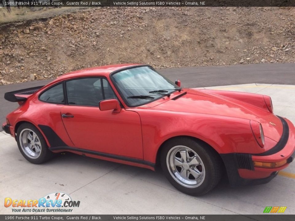 1986 Porsche 911 Turbo Coupe Guards Red / Black Photo #1