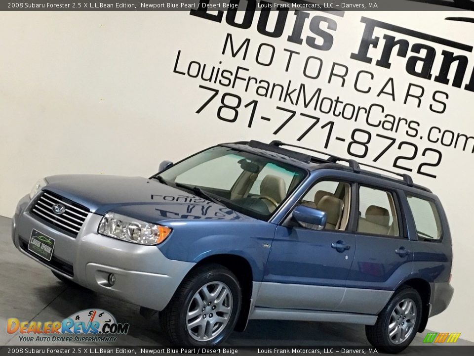 2008 Subaru Forester 2.5 X L.L.Bean Edition Newport Blue Pearl / Desert Beige Photo #16