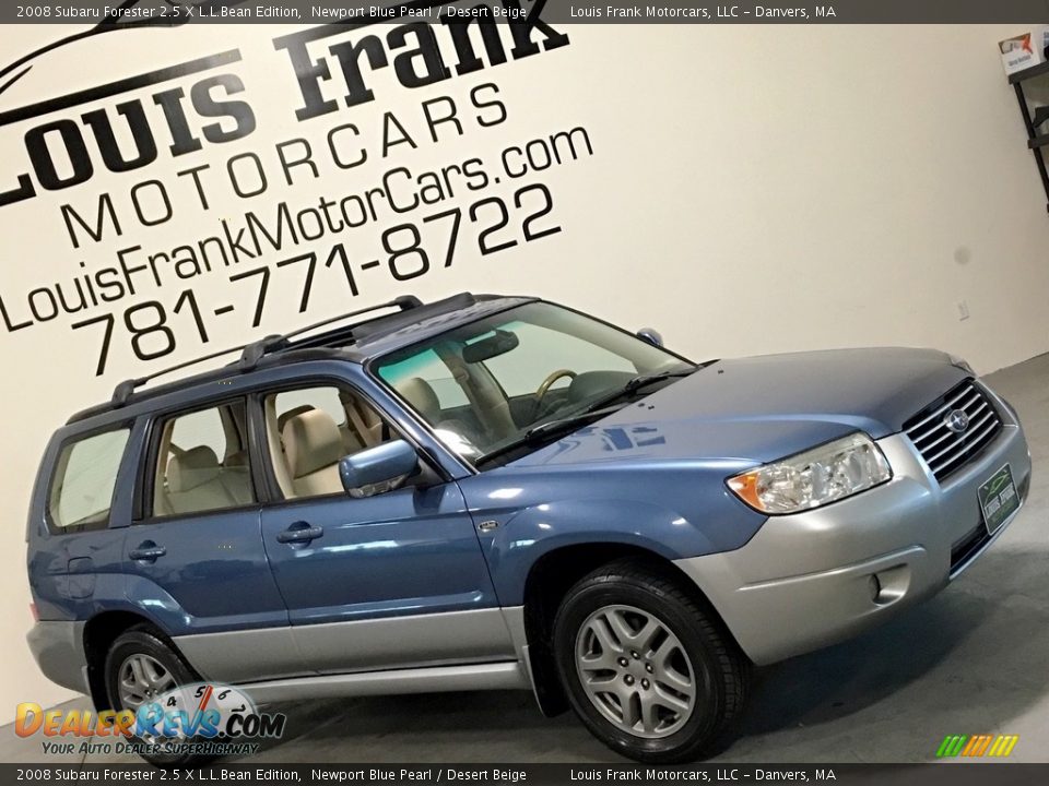 2008 Subaru Forester 2.5 X L.L.Bean Edition Newport Blue Pearl / Desert Beige Photo #17