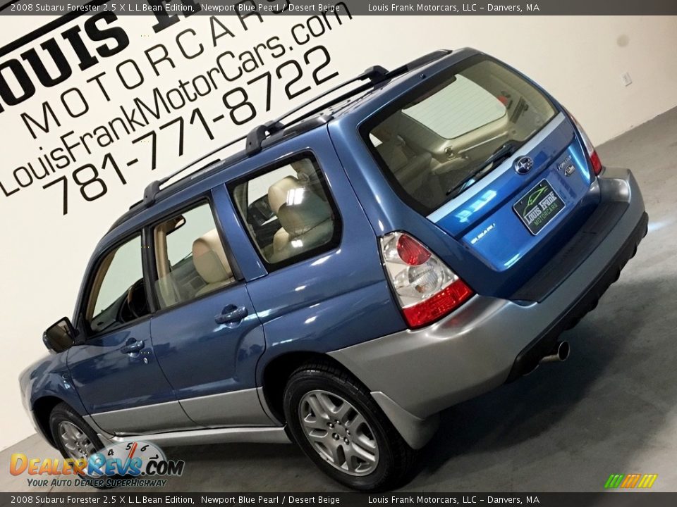 2008 Subaru Forester 2.5 X L.L.Bean Edition Newport Blue Pearl / Desert Beige Photo #18