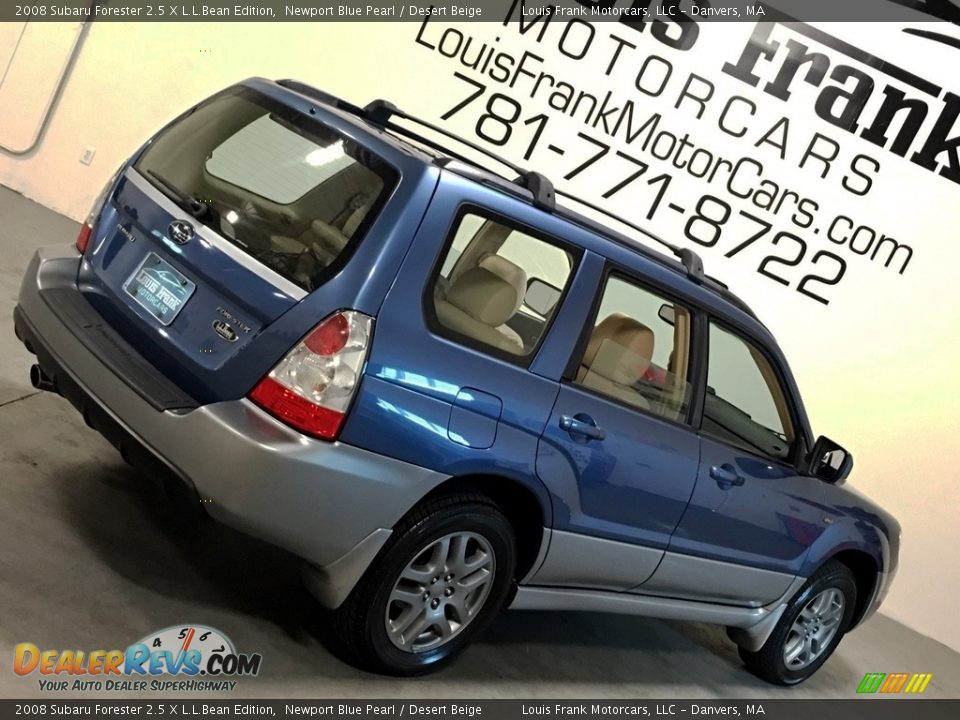 2008 Subaru Forester 2.5 X L.L.Bean Edition Newport Blue Pearl / Desert Beige Photo #19