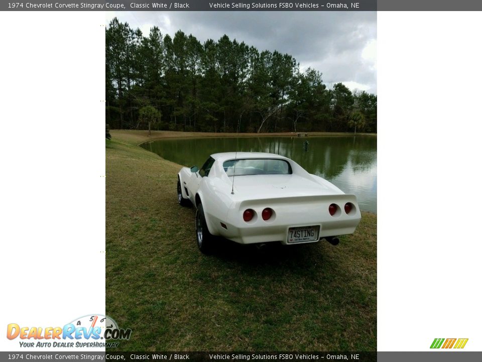 1974 Chevrolet Corvette Stingray Coupe Classic White / Black Photo #9