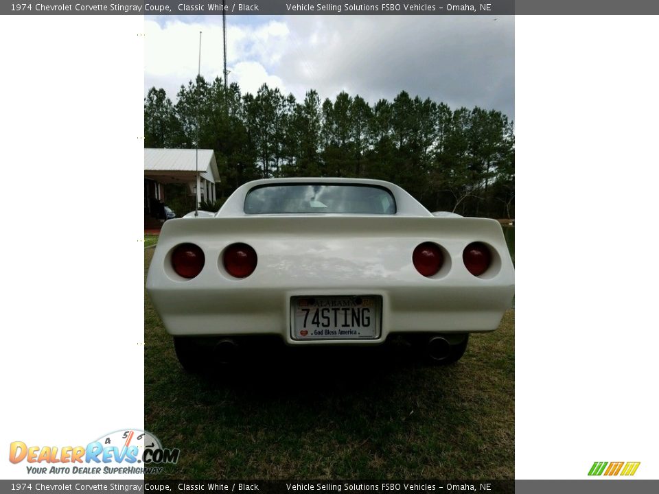 1974 Chevrolet Corvette Stingray Coupe Classic White / Black Photo #10