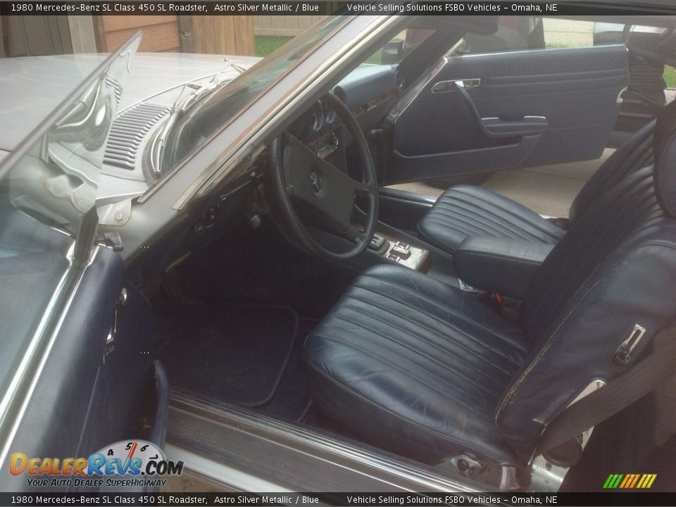 Blue Interior - 1980 Mercedes-Benz SL Class 450 SL Roadster Photo #5