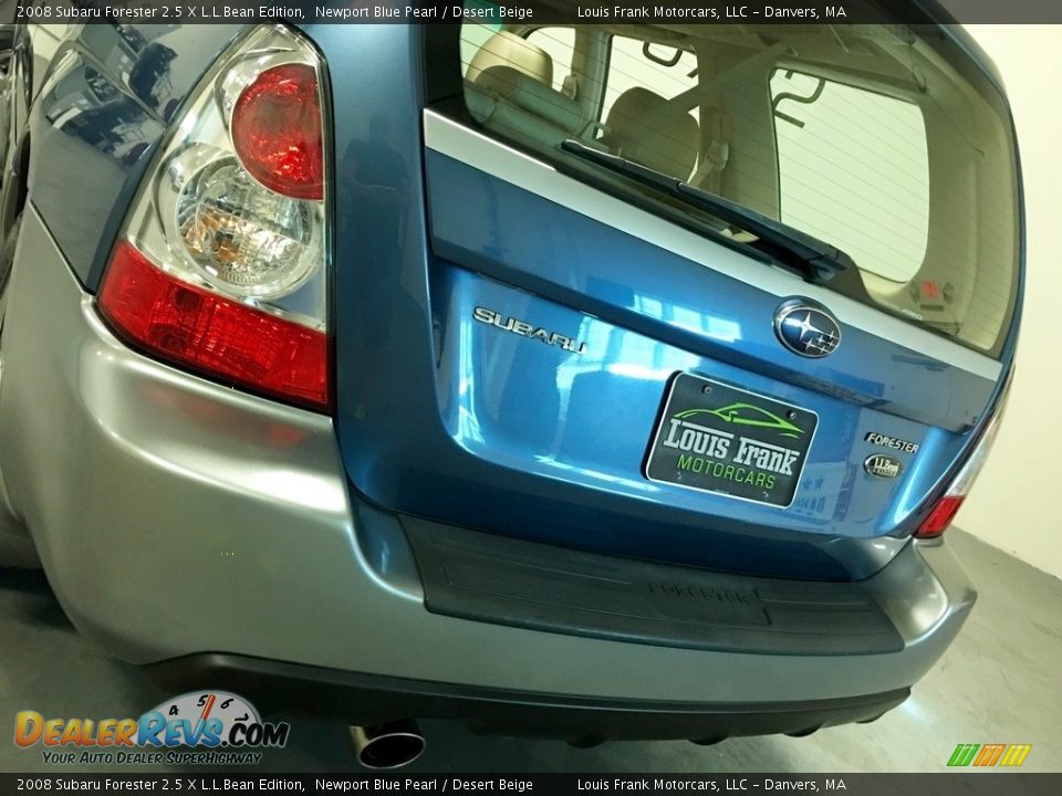 2008 Subaru Forester 2.5 X L.L.Bean Edition Newport Blue Pearl / Desert Beige Photo #29