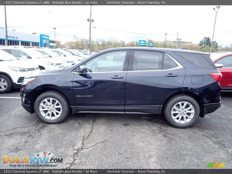 2020 Chevrolet Equinox LT AWD Midnight Blue Metallic / Jet Black Photo #2