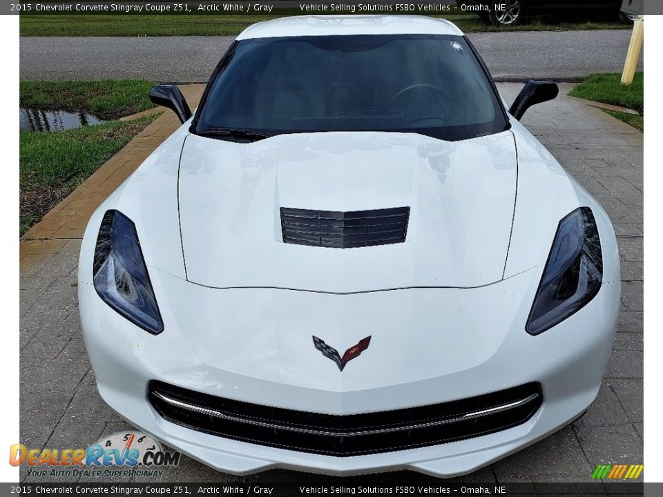 2015 Chevrolet Corvette Stingray Coupe Z51 Arctic White / Gray Photo #22