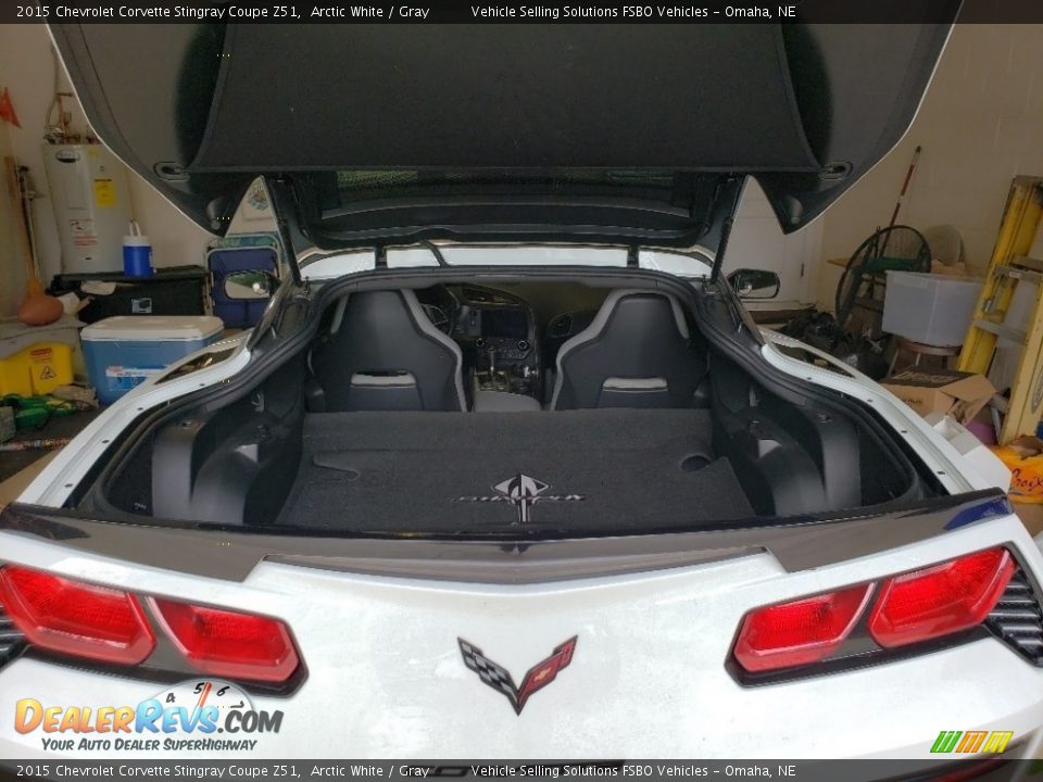 2015 Chevrolet Corvette Stingray Coupe Z51 Arctic White / Gray Photo #23