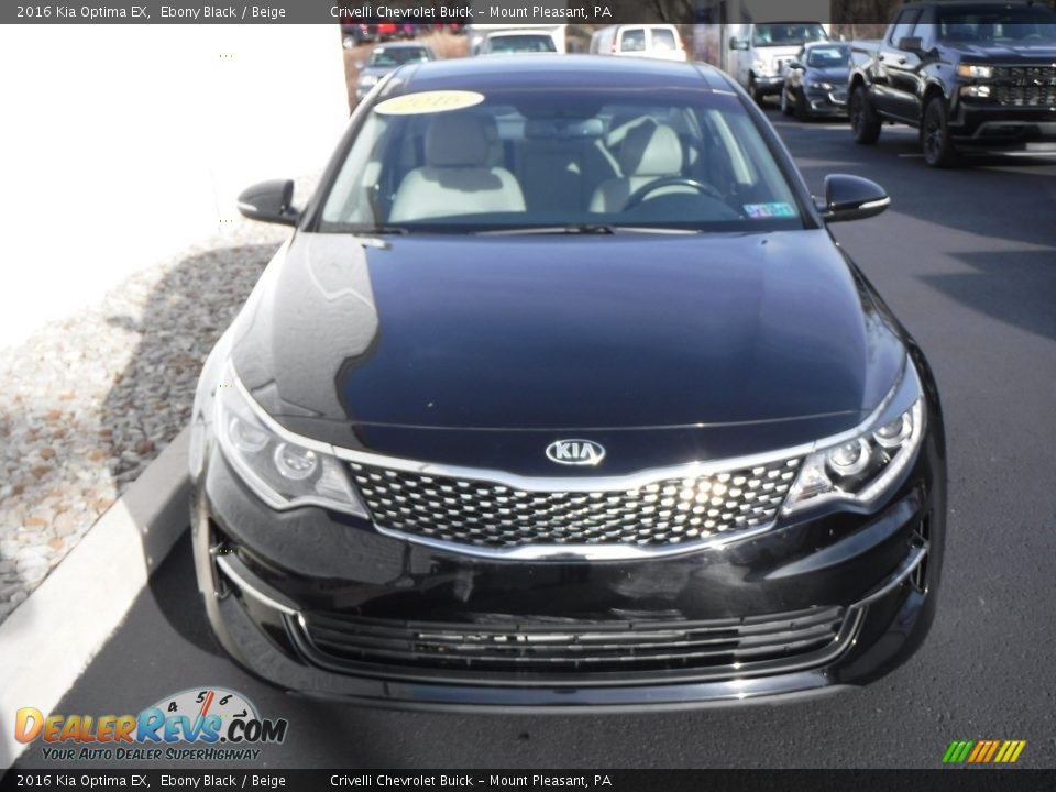 2016 Kia Optima EX Ebony Black / Beige Photo #5