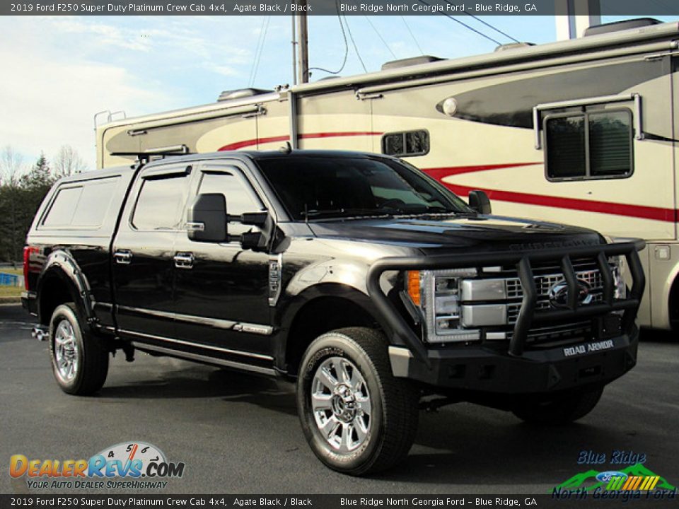 2019 Ford F250 Super Duty Platinum Crew Cab 4x4 Agate Black / Black Photo #7
