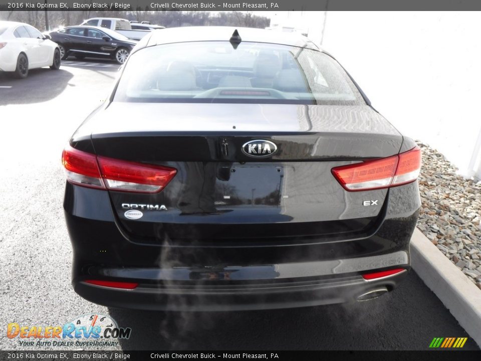 2016 Kia Optima EX Ebony Black / Beige Photo #8