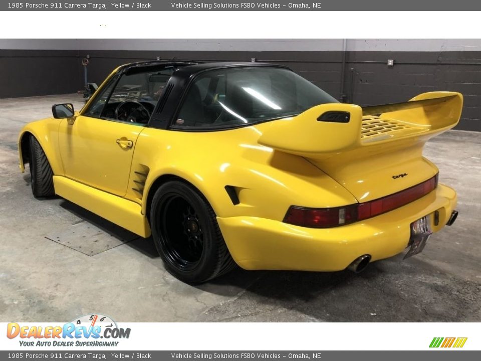 1985 Porsche 911 Carrera Targa Yellow / Black Photo #29