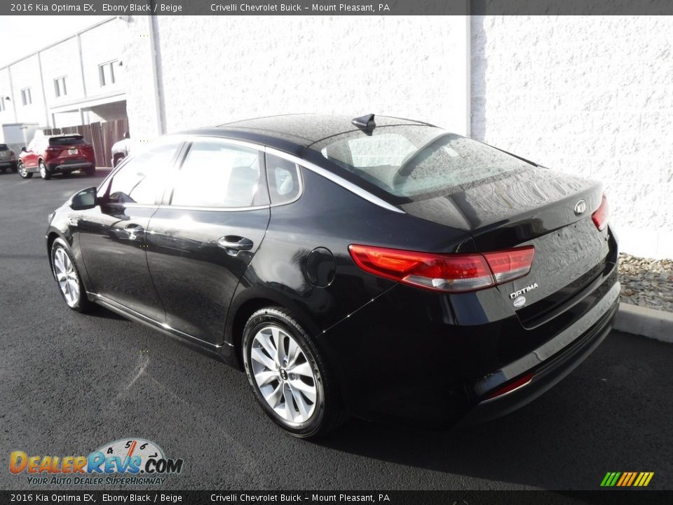 2016 Kia Optima EX Ebony Black / Beige Photo #10