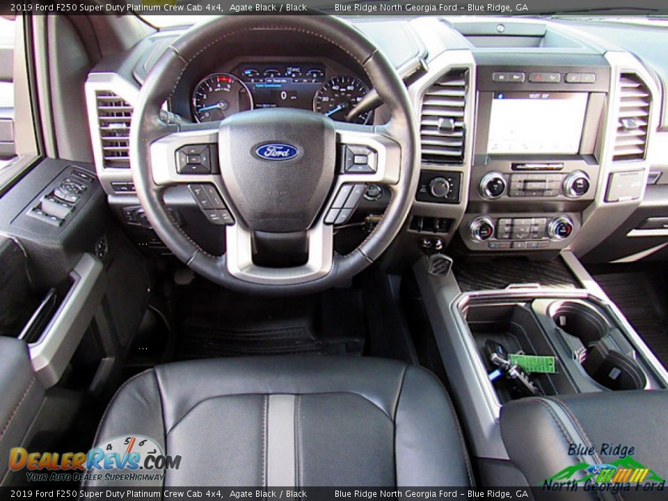 2019 Ford F250 Super Duty Platinum Crew Cab 4x4 Agate Black / Black Photo #14