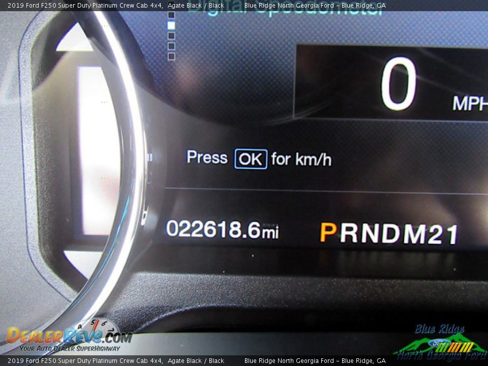 2019 Ford F250 Super Duty Platinum Crew Cab 4x4 Agate Black / Black Photo #19